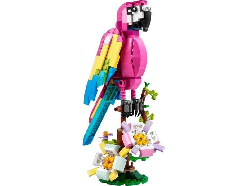 LEGO Creator Rosa Papegoja - Byggsats med Tre Djur