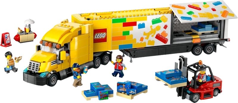 LEGO Lieferwagen mit Gabelstapler