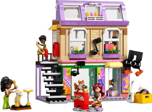 Magasin de musique LEGO Friends avec appartement
