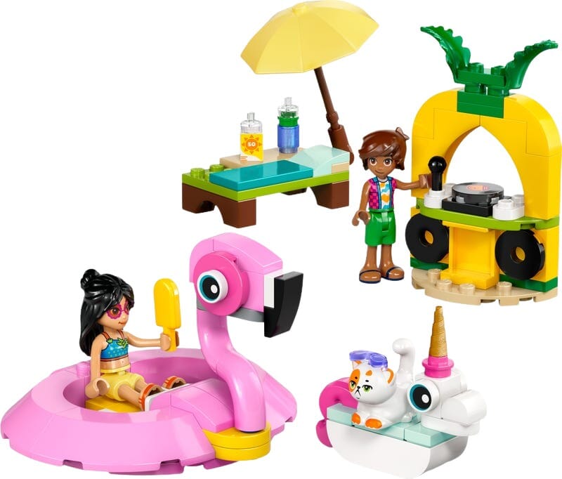 LEGO Friends Fête à la piscine avec bouées licorne et flamant rose