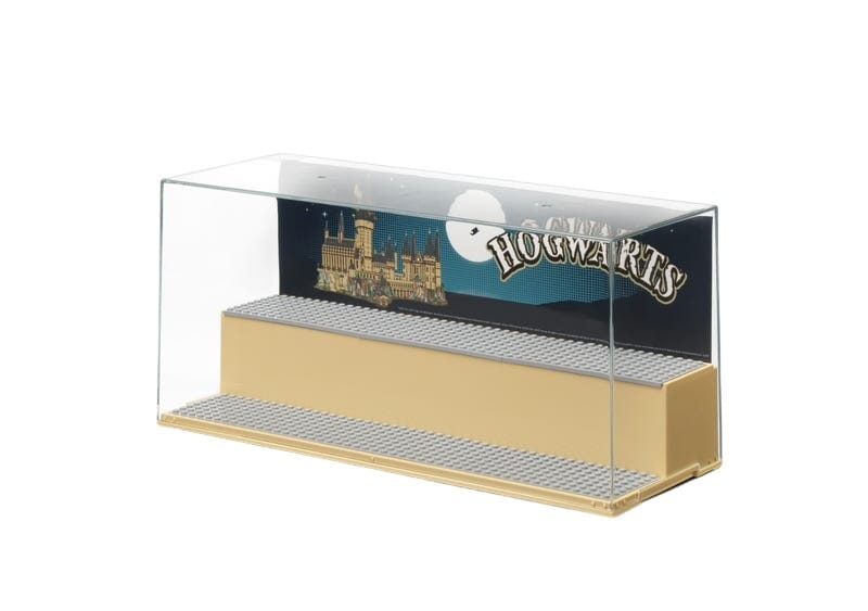 LEGO Harry Potter Display Case with Hogwarts Backdrop