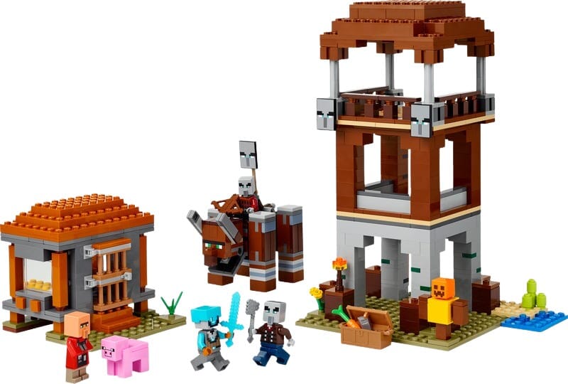 LEGO Minecraft Pillager Outpost with Ravager