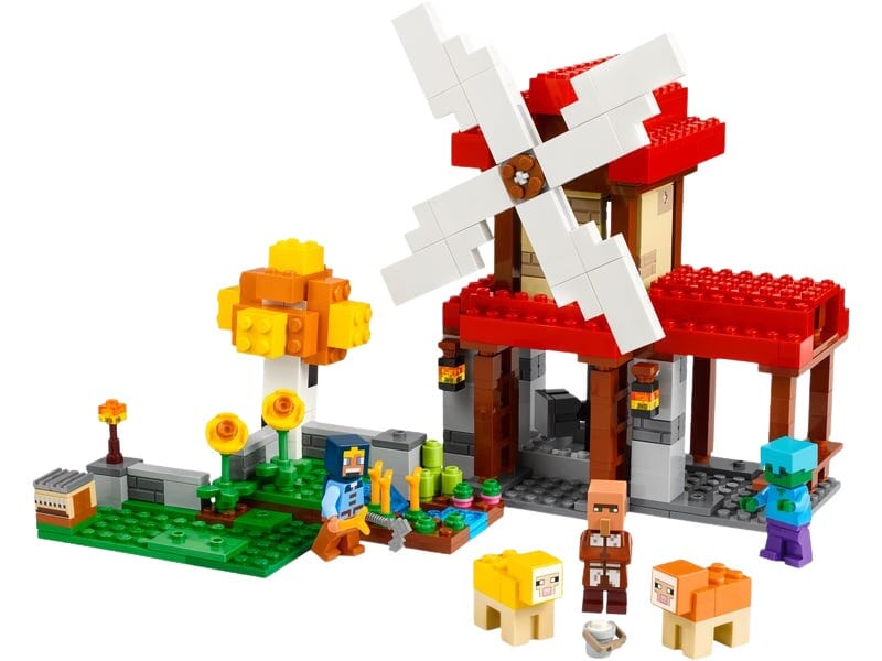 LEGO Minecraft Windmill Farm Building Set