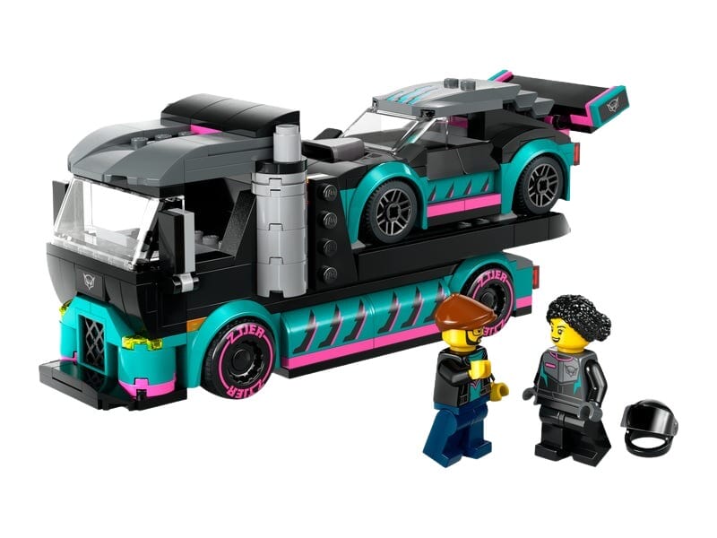 LEGO Rennwagen mit Autotransporter-Set