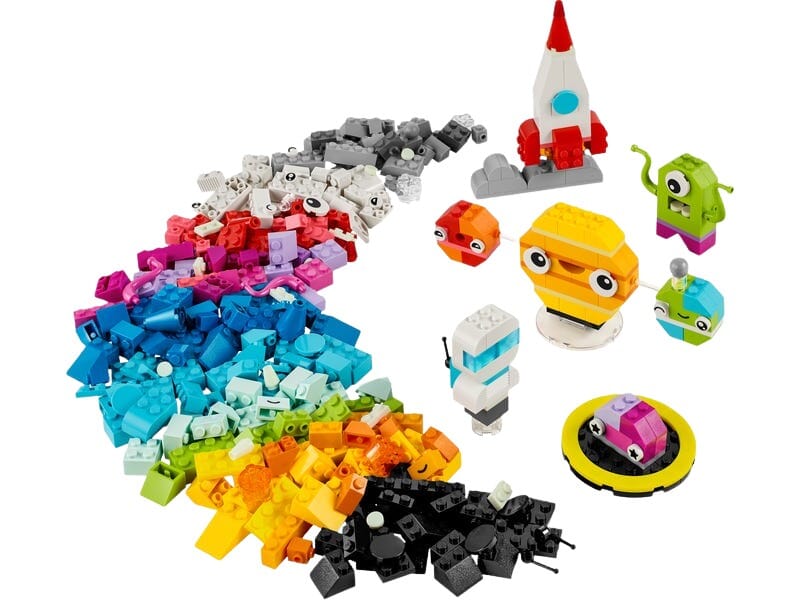 Zestaw LEGO Kosmos ze świecącymi w ciemności elementami