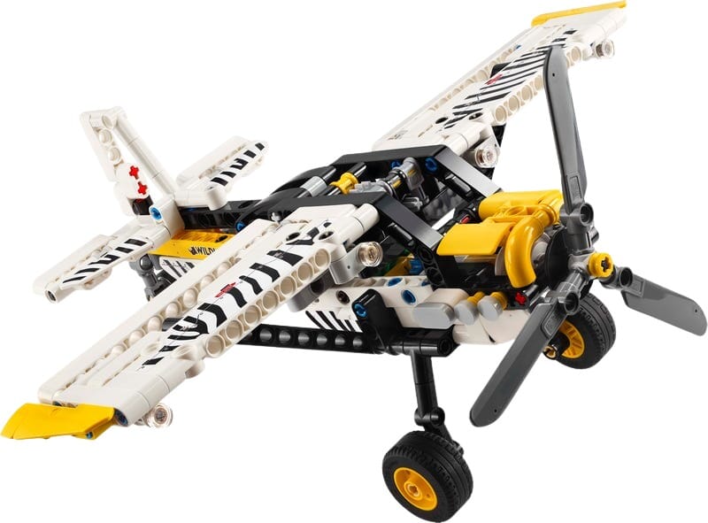LEGO Technic Bush Plane with Working Propeller