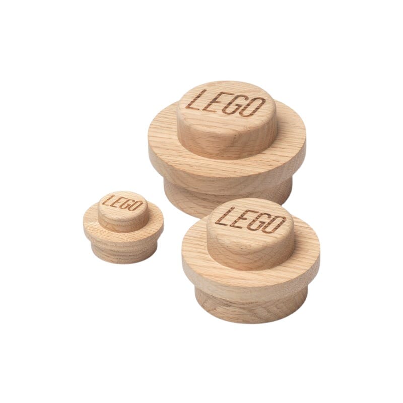 Crochets muraux en bois LEGO