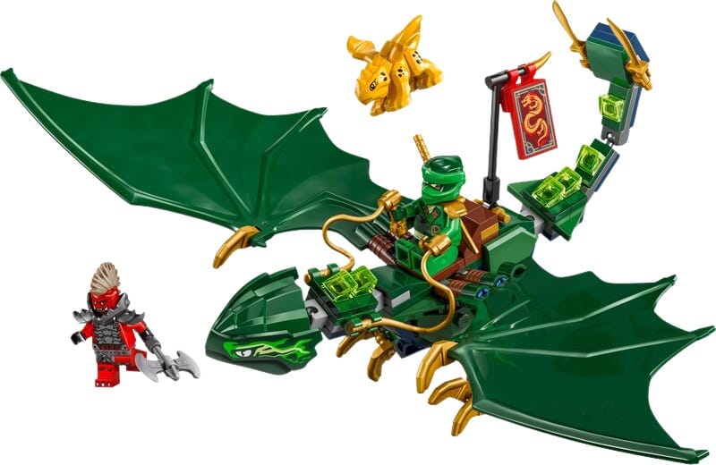Set de Dragón Verde del Bosque con Figura de Lloyd