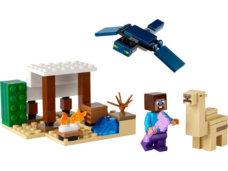 Minecraft-byggsats med ökenäventyr och kamelbaby