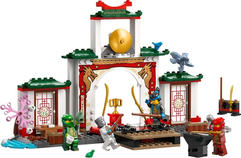 NINJAGO Tempel-Bauset mit Kampfarena