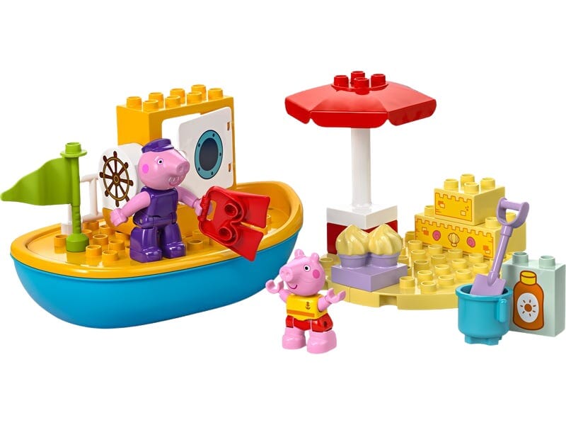 Set DUPLO Barca di Peppa Pig con Accessori da Spiaggia