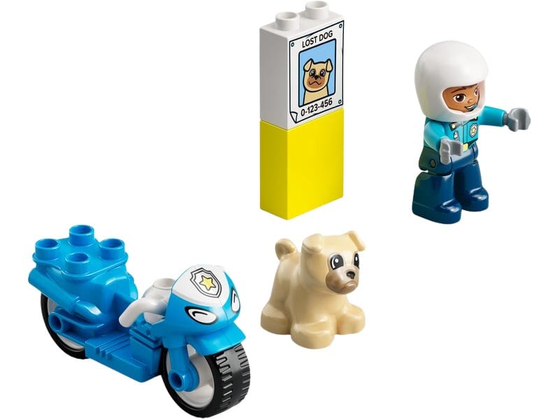 DUPLO Moto della Polizia con Cagnolino da Salvare