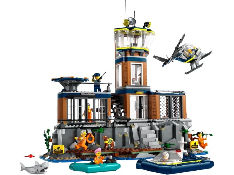 Station de Police Insulaire LEGO avec Évasions Spectaculaires