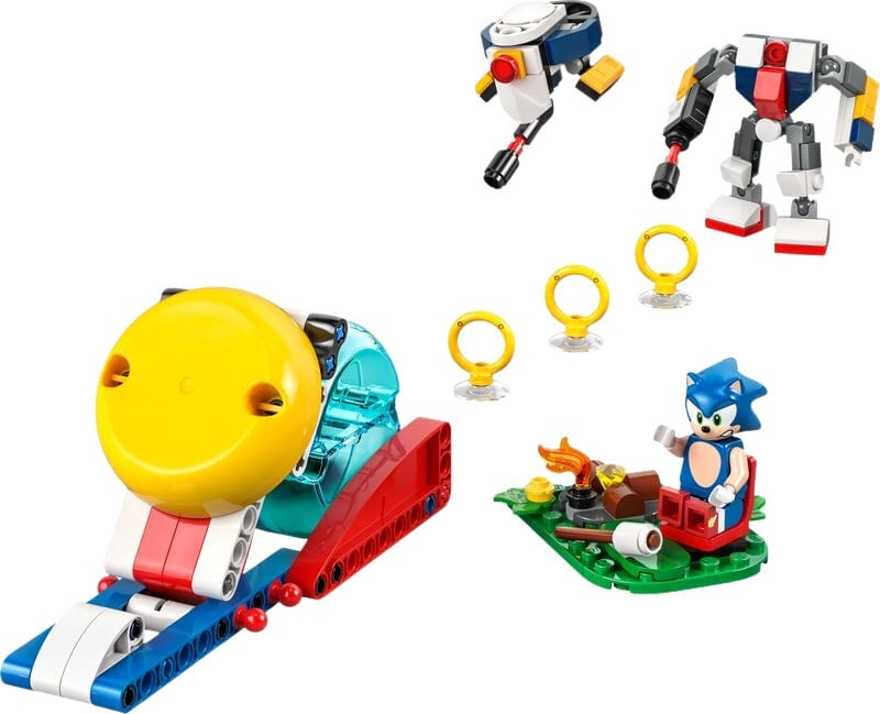 LEGO Sonic Katapult-Set mit Lagerfeuer-Szene
