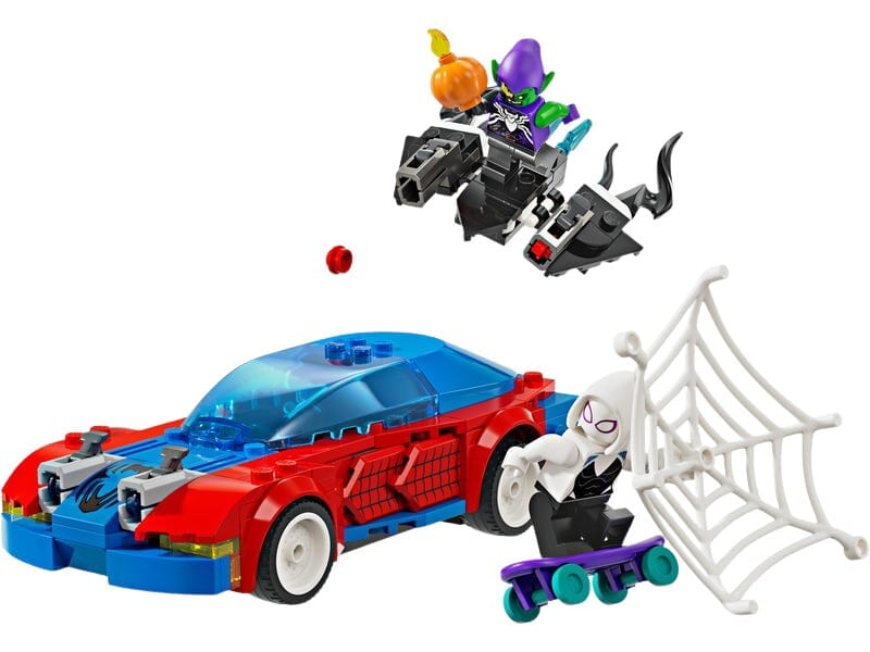 Set da Costruzione Auto da Corsa di Spider-Man con Venom Goblin Verde