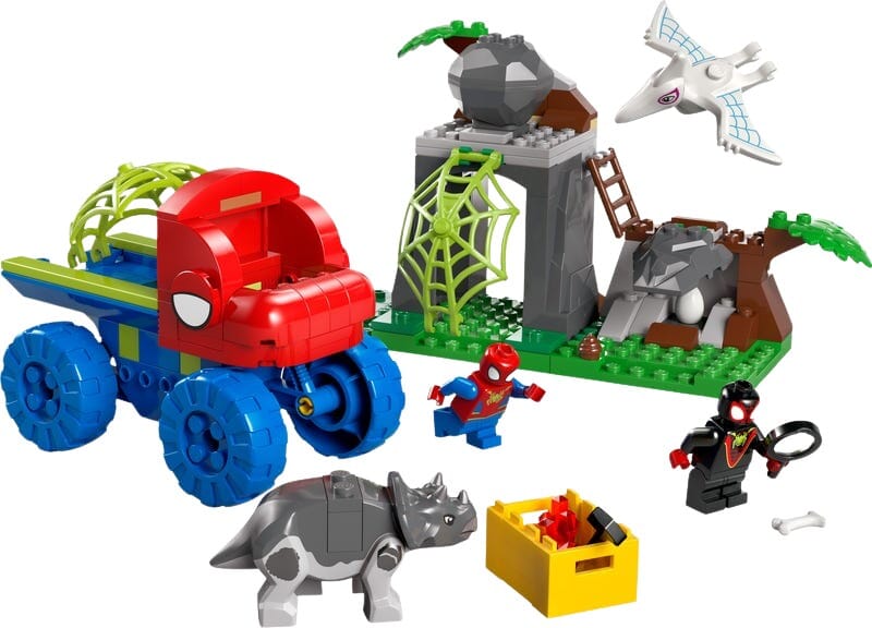 Spidey räddningsbil med dinosaurier