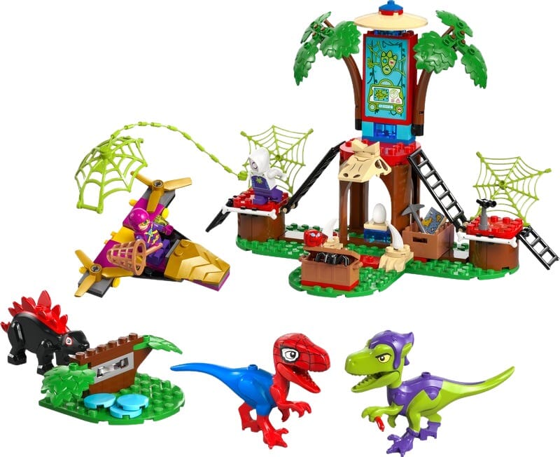 Spidey Baumhaus-Baukasten mit Dinosaurier-Figuren