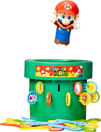 Mario Tunnspel med Fjädermekanik