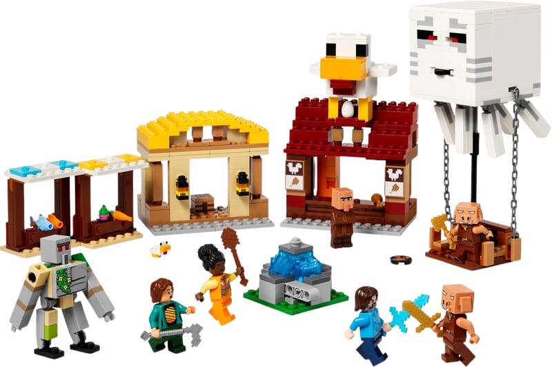 LEGO Minecraft Ghast-ballongen och byattacken