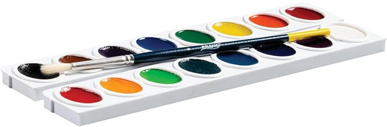 Oval Pan Watercolors for Young Artists