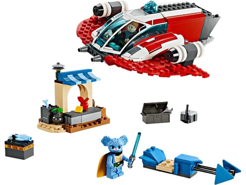 LEGO Star Wars Rotes Firehawk-Raumschiff mit Nash und Nubs