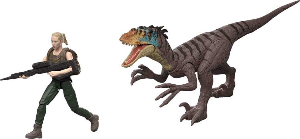 Jurassic World Actiefigurenset met Zora en Velociraptor