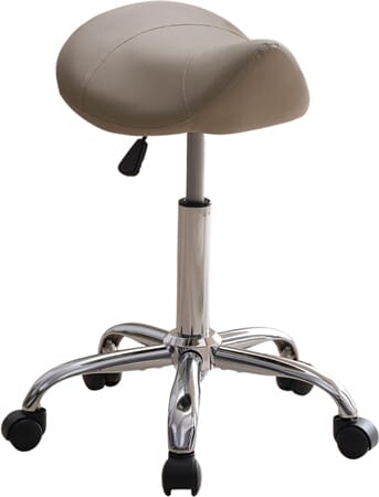 Professional-Style Rolling Saddle Stool