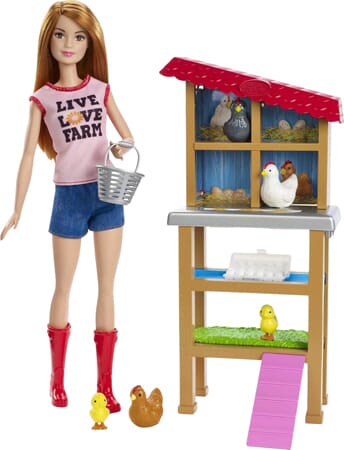 Kurnik z kolekcji Barbie z kurczakami i kurczątkami