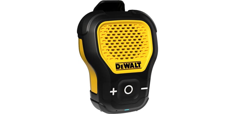 DEWALT Clip-On Bluetooth Speaker