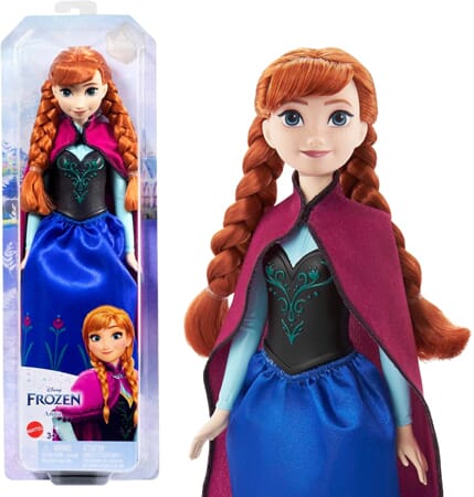 Anna Puppe mit Zöpfen