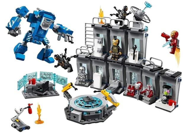 Atelier modulaire Iron Man avec 5 armures