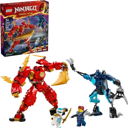 Set de Construcción Mech de Fuego con Figuras de Batalla