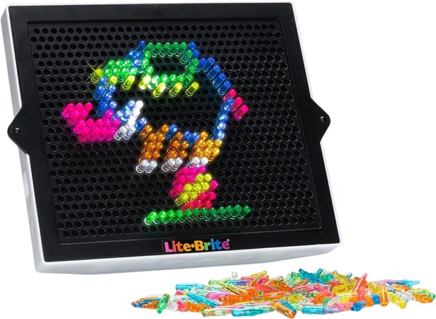 Lite Brite Verlicht Prikbord met Gekleurde Pinnetjes