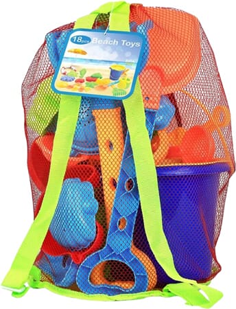 Strandspielzeug-Set mit Netztasche