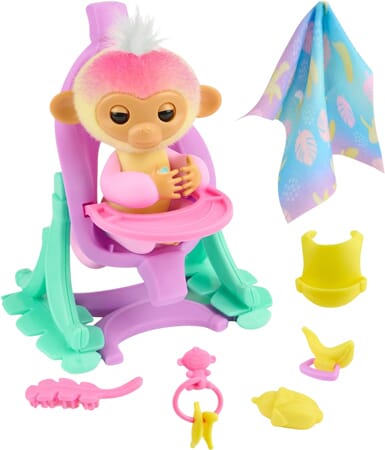 Interactive Baby Monkey with Nursery Set