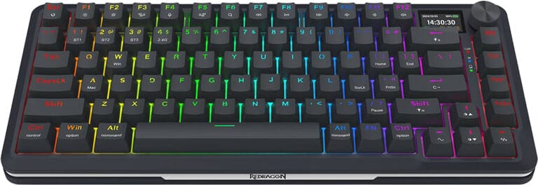Gaming Keyboard with Custom LCD Screen