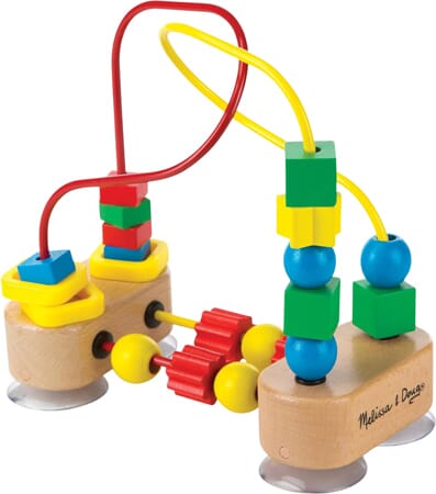 Wooden Bead Maze That Sticks to Tables