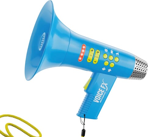 Röstförvandlare-megafon med ljudeffekter