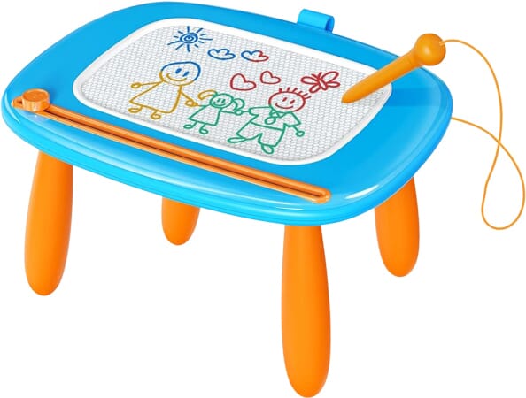 Kikidex Magnetic Drawing Board with Adjustable Legs