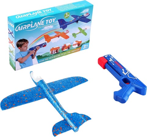 LED Foam Airplane Launcher Set (3-Pack)