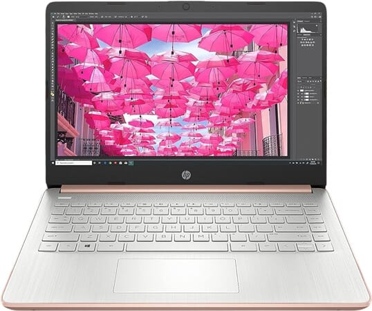 HP 14" Studentenlaptop met Microsoft 365 (Roségoud)