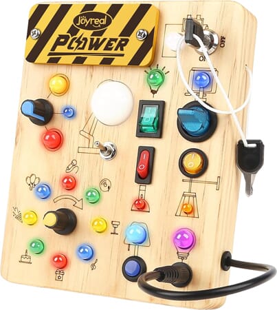 Montessori Light-Up Switch Board for Toddlers