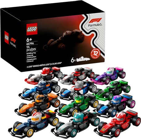 LEGO Formule 1 Racewagens Mystery Box 6-Stuks