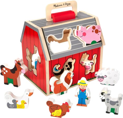 Melissa & Doug Take-Along Wooden Barn