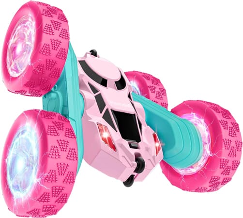 Rosa Fjärrstyrd Stuntbil