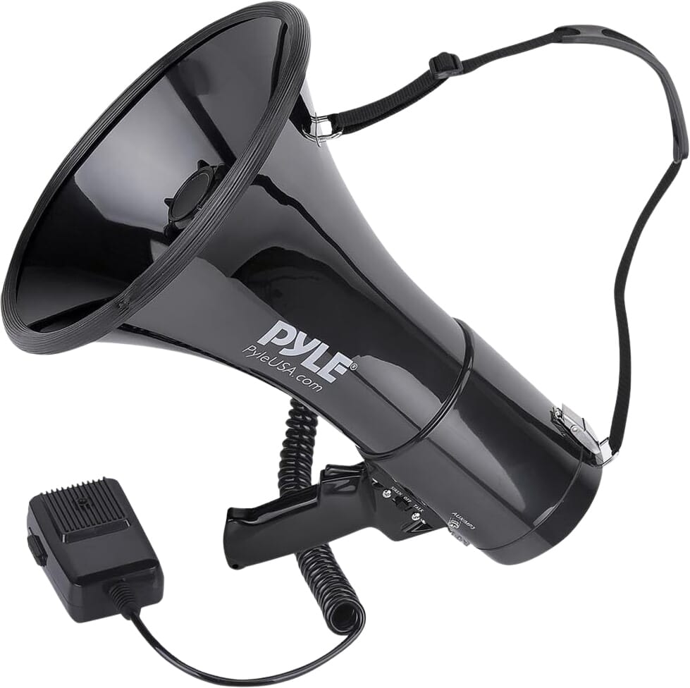 Megáfono Profesional con Sirena