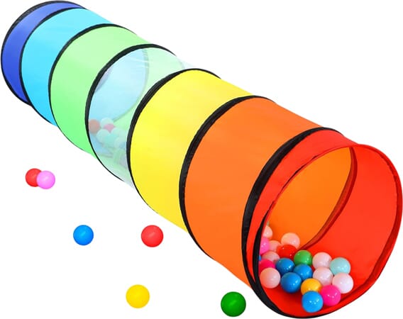 Rainbow Pop-Up Crawl Tunnel