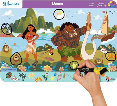 Disney Prinsessor Sök och Hitta Återanvändbara Aktivitetsmattor