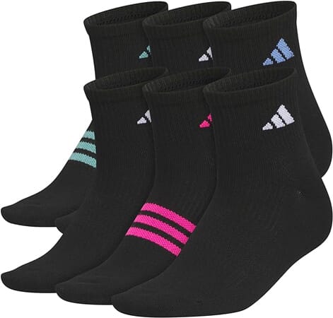 Adidas Superlite Quarter Ankle Socks (6-Pack)