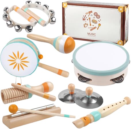 Träinstrument för småbarn